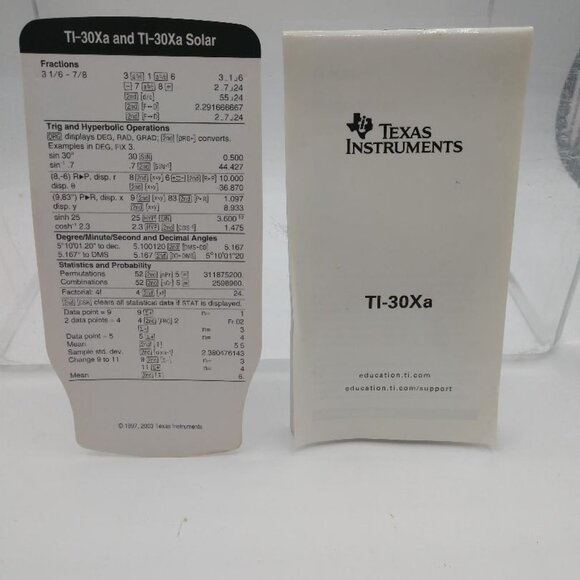 Vintage 2004 TEXAS Instruments Scientific Calculator TI-30Xa - Picture 6 of 9